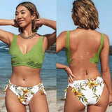 Traje de baño de moda Traje de baño de playa dividido con push up sexy