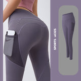 Leggings de Yoga para mujer, mallas con bolsillo, mallas deportivas para chica, mallas para correr con Control de barriga, pantalones deportivos para mujer