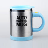 Taza de café magnética con agitación automática de acero inoxidable