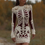 Vestido cosplay con impresión digital 3D de moda para mujer