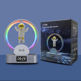 Altavoz compatible con Bluetooth de levitación magnética, Mini Radio RGB con astronauta para el hogar, caja de sonido TWS, Subwoofer Inalámbrico para exteriores, TF, AUX, USB