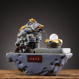 Fuente de agua para sala de estar, mesa de centro de oficina con agua circulante