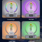 Altavoz compatible con Bluetooth de levitación magnética, Mini Radio RGB con astronauta para el hogar, caja de sonido TWS, Subwoofer Inalámbrico para exteriores, TF, AUX, USB