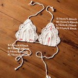 Traje de baño dos piezas tejido bikini sexy