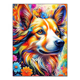 Pintura de diamantes con animales coloridos