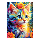 Pintura de diamantes con animales coloridos