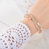 Pulsera con Cruz Digital romana, joyería para mujer, adorno de mano Simple