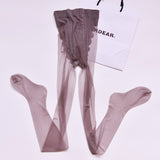 Pantimedias de seda negras Pantimedias transparentes finas y sedosas para mujer