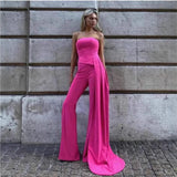 Jumpsuit recto con control de cintura de nueva moda