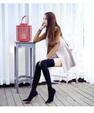 Pantimedias por encima de la rodilla, pantorrilla falsa, muslo falso