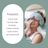 Máscara de ojos de gravedad para dormir con presión suave