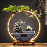 Fuente de agua para sala de estar, mesa de centro de oficina con agua circulante