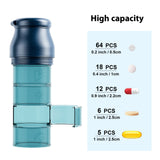 Pastillero multifuncional portátil redondo